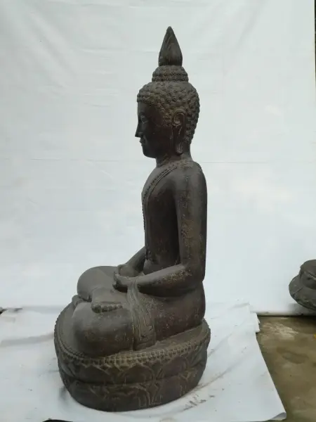 Product image of the product “Seated Buddha - thai Style with symbolized flame on the head. 125cm height 125 cm”